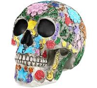 READAEER Calavera Resina Decoración de Halloween Cráneo Humano Modelo (Moderno)