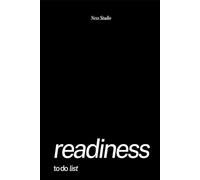 Readiness Do to list: Planner diario sin fechas (negro) | 8 semanas de organización | Productividad, enfoque y acción | Sistema simple para organizar tu dia | To Do List minimalista