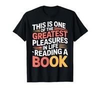 Reading a Book One of Life'S Greatest Pleasures |- Camiseta