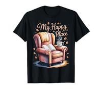 Reading Book Cozy Vibes for Book and Coffee Lovers Camiseta