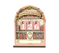 Reading Challenge Sign - Custom Literature Milestone Map, Decorative Novel Counter with Visual Sliders, Artistic Cut Design, Ideal for Living Room Bookshelf Wall Decor Gift