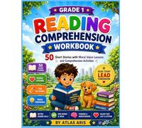 Reading Comprehension Workbook Grade 1: Fun Story Reading Practice for Kids Ages 5-7: Short Stories with Comprehension Questions | Beginner Reading Practice for First Grade
