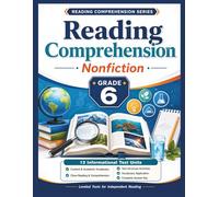 Reading Comprehension Worksheets, Nonfiction 6th Grade: 13 ELA Passages, Informational Stories for Homeschool and Additional Practice