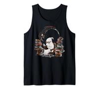 Reading Ghost - Spooky Library Halloween Tee Camiseta sin Mangas