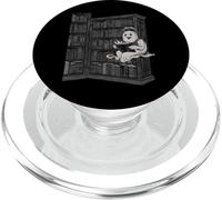 Reading Ghost - Spooky Library Halloween tee PopSockets PopGrip para MagSafe