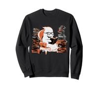 Reading Ghost - Spooky Library Halloween Tee Sudadera