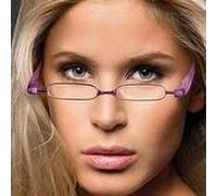 Reading Glasses Plum Panini Pod Folding Readers-Strength +3.00 by For Your Eyes Only
