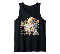 Reading Gnome Gifts For Women And Teachers With Book Graphic Camiseta sin Mangas
