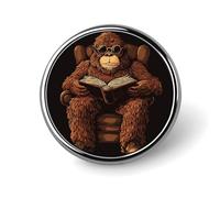 Reading in Vintage Sillón, broche redondo para hombres y mujeres, insignia de moda, collar, prendedor, chaqueta, mochila, accesorios