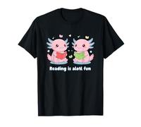 Reading is alotl Fun Axolotl Camiseta