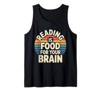 Reading Is Food For Your Brain Reader Hobby Librarian |- Camiseta sin Mangas