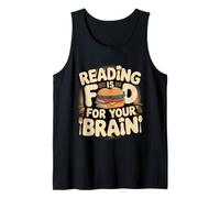 Reading Is Food For Your Brain Reader Hobby Librarian --- Camiseta sin Mangas