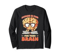 Reading Is Food For Your Brain Reader Hobby Librarian Manga Larga