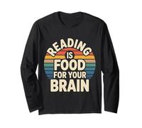 Reading Is Food For Your Brain Reader Hobby Librarian |- Manga Larga