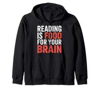 Reading Is Food For Your Brain |- Sudadera con Capucha