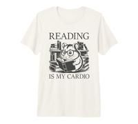 Reading Is My Cardio Camiseta Premium
