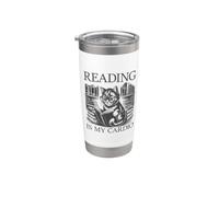 Reading Is My Cardio Vaso térmico de acero inoxidable de doble pared