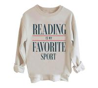 Reading is My Favorite - Sudadera deportiva vintage para leer, regalo para amantes de los libros, caqui, XXL
