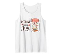Reading Is My Jam Book Love Teacher Bookworm Library Reader Camiseta sin Mangas