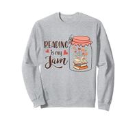 Reading Is My Jam Book Love Teacher Bookworm Library Reader Sudadera