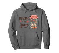 Reading Is My Jam Book Love Teacher Bookworm Library Reader Sudadera con Capucha
