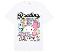Reading Is My Self Care Book Lover Quote Comfort Colors Adult Heavyweight T-Shirt