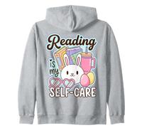 Reading Is My Self Care Book Lover Quote Sudadera con Capucha