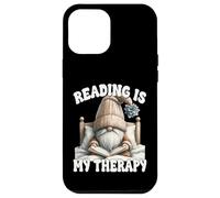 Reading Is My Therapy Funny Dad Teacher GNOME For Book Lover Carcasa para iPhone 12 Pro MAX