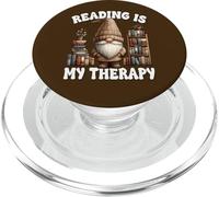 Reading Is My Therapy Librarian Book GNOME For Retired Life PopSockets PopGrip para MagSafe