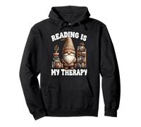Reading Is My Therapy Librarian Book GNOME For Retired Life Sudadera con Capucha