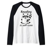 Reading Is Self-Care Camiseta Manga Raglan