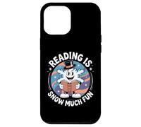 Reading Is Snow Much Fun Copo de Nieve Sombrero de Copa de Invierno Carcasa para iPhone 12 Pro MAX