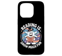 Reading Is Snow Much Fun Copo de Nieve Sombrero de Copa de Invierno Carcasa para iPhone 15 Pro