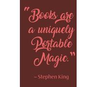 Reading Journal: "Books are a uniquely portable magic"