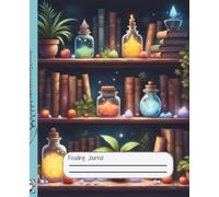 Reading Journal: Cozy Apothecary Book Nook | 7.5” x 9.25” | 61 pages