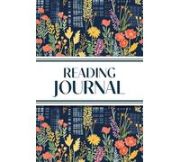 Reading Journal (Cozy Blue Cityscape with Pink & Yellow Wildflowers): 6"x9" Book Lover's Diary; Book/Series Reviews, Reading Tracker, Favorite Book List, Favorite Quotes, Reading Challenges, and More!