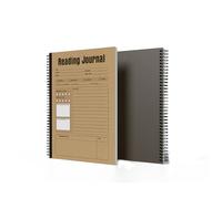 Reading Journal Track Reflect And Organize Your Literary Adventures In One Beautiful Book JQl763 (Brown, 28x21cm)