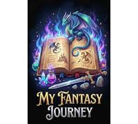 Reading Journal with Coloring Pages: My Fantasy Journey: Book Log for Teens and Adults, Reading Tracking Pages with Easy Coloring Designs