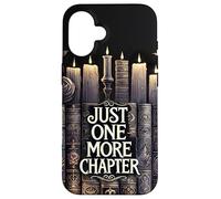 Reading Just One More Chapter Book Shelf Bookish Book Lover Carcasa para iPhone 16