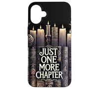 Reading Just One More Chapter Book Shelf Bookish Book Lover Carcasa para iPhone 16 Plus