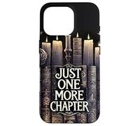Reading Just One More Chapter Book Shelf Bookish Book Lover Carcasa para iPhone 16 Pro