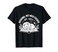 Reading Lion Zoo lover Book Reader Kids Animal Camiseta