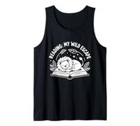 Reading Lion Zoo lover Book Reader Kids Animal Camiseta sin Mangas