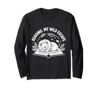 Reading Lion Zoo lover Book Reader Kids Animal Manga Larga