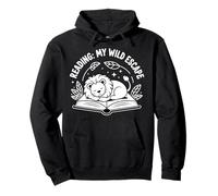 Reading Lion Zoo lover Book Reader Kids Animal Sudadera con Capucha