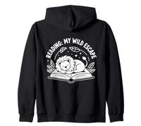 Reading Lion Zoo lover Book Reader Kids Animal Sudadera con Capucha