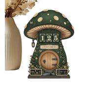 Reading Log Board - Fungi Design Timber Shelf Accessory, Literature Habit Monitor, Educational Reminder, Desk Inspiration Prop | Gift For Teachers Youth