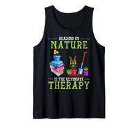 Reading Nature Ultimate Therapy Books Garden Camiseta sin Mangas