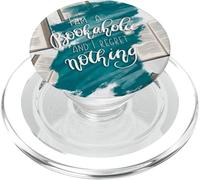 Reading Quote For Book Lover and Librarian Cute Book Pattern PopSockets PopGrip para MagSafe