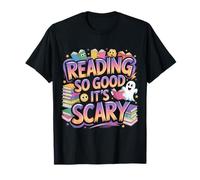 Reading So Good It's Scary Spooky Bookworm Reader |- Camiseta